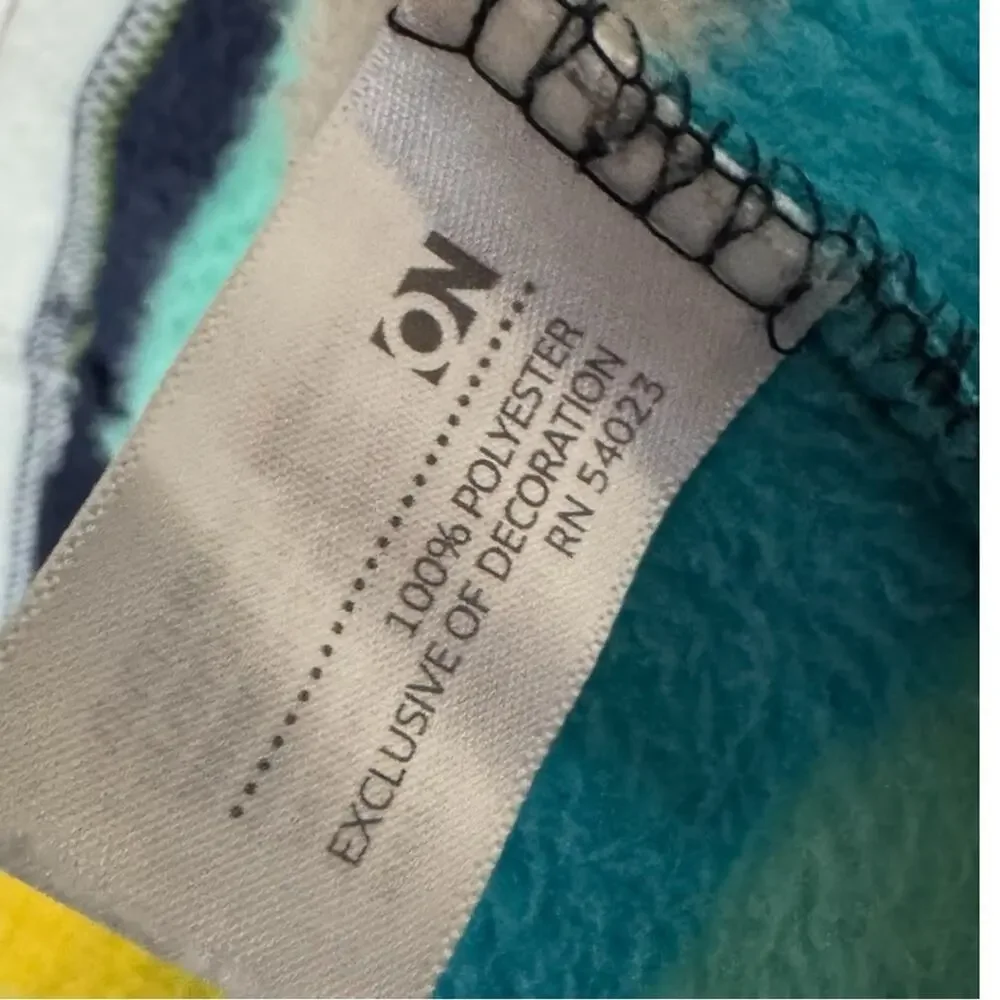 Old Navy  Girl's  Cold Weather Multicolor Fleece Quarter-Zip Sz 8